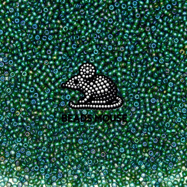 TOHO Seed Beads 384 Inside Color Rain Montana Blue Lined 11/0