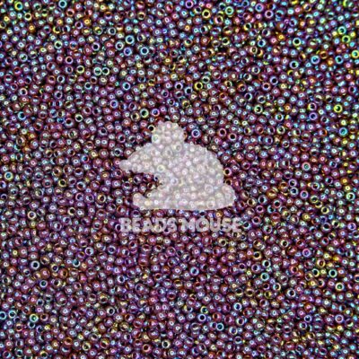 TOHO Seed Beads 406 Opaque Oxblood Rainbow beadsmouse.co.uk