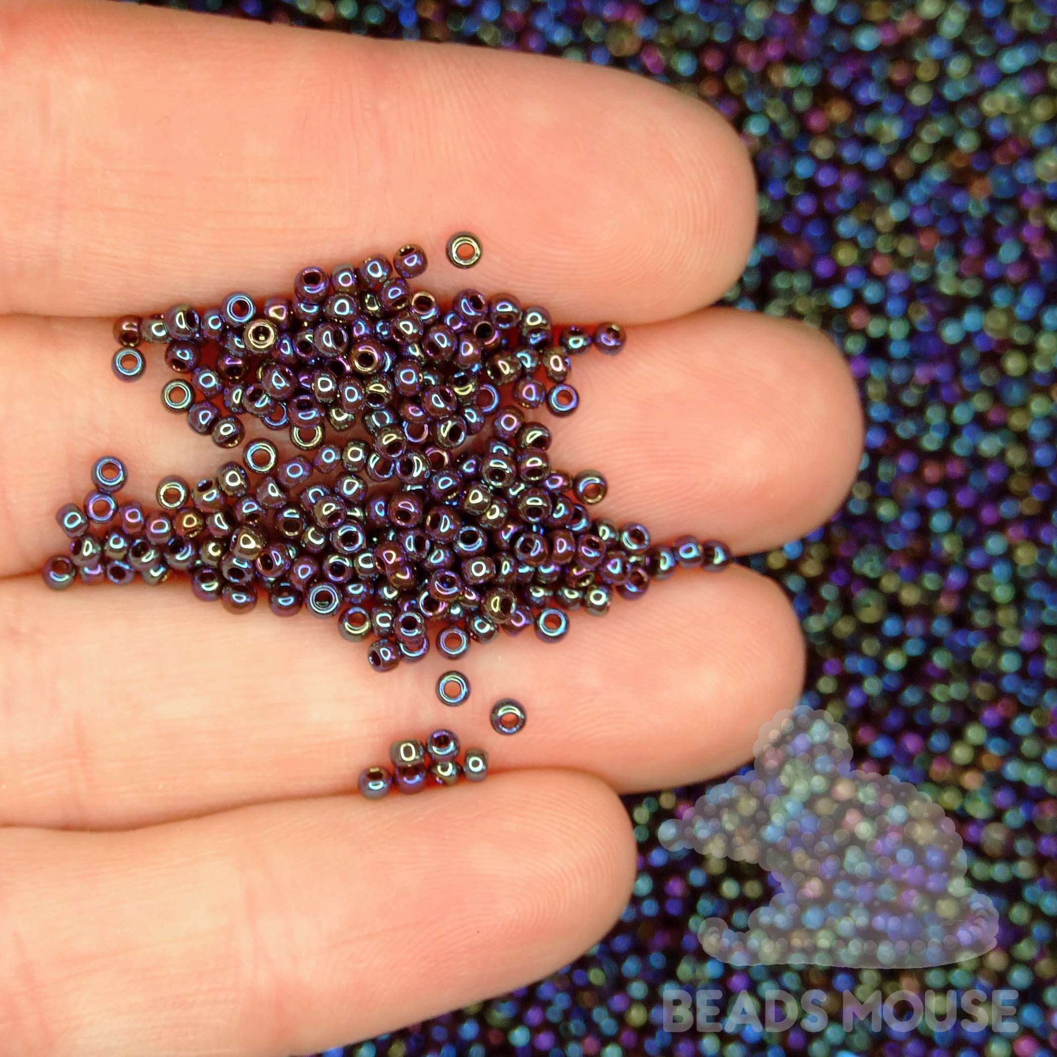 TOHO Seed Beads 406 Opaque Oxblood Rainbow beadsmouse.co.uk