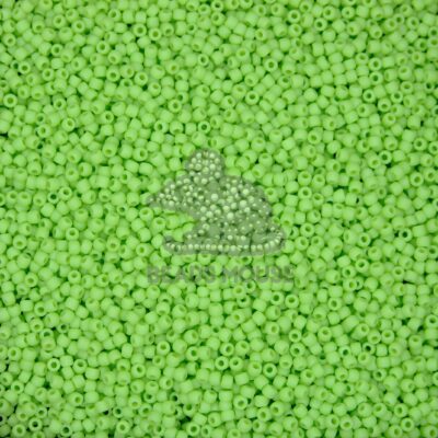 TOHO Seed Beads 44F Opaque Frosted Sour Apple 11/0