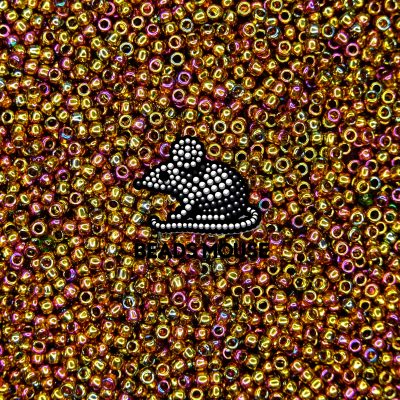 TOHO Seed Beads 459 Gold Lustered Dark Topaz beads mouse