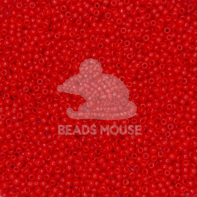 TOHO Seed Beads 45A Opaque Cherry beadsmouse.co.uk