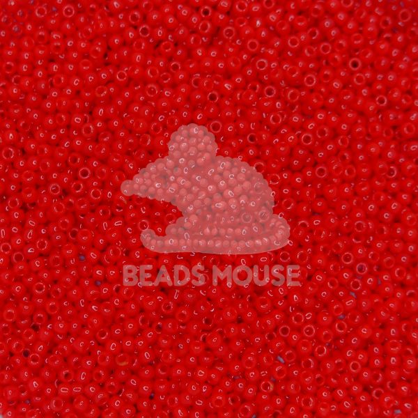 TOHO Seed Beads 45A Opaque Cherry beadsmouse.co.uk