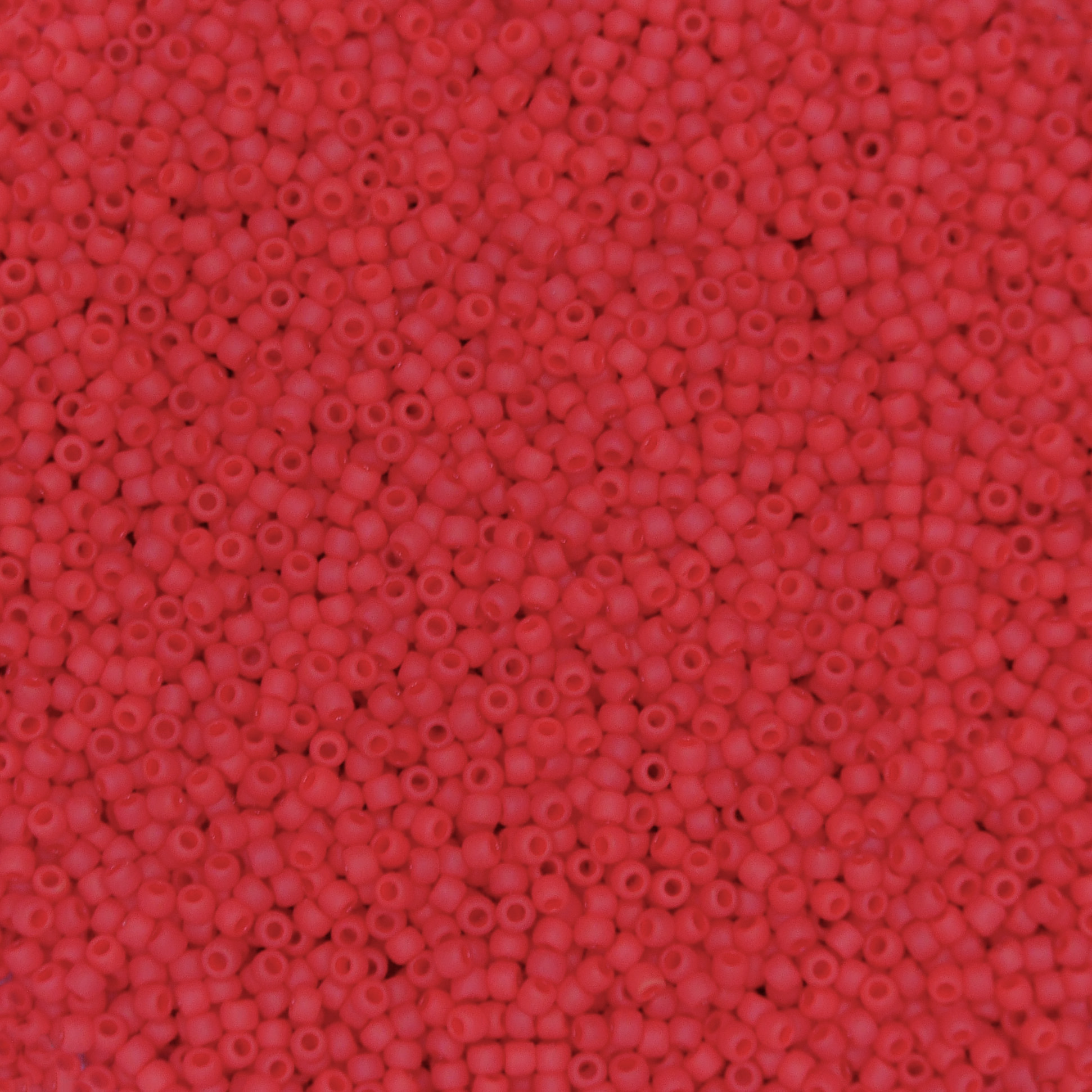 TOHO Seed Beads 45F Opaque Frosted Pepper Red beadsmouse.co.uk