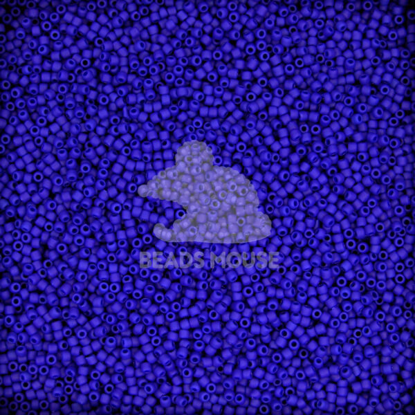 TOHO Seed Beads 48F Opaque Navy Blue Frosted beadsmouse.co.uk 02