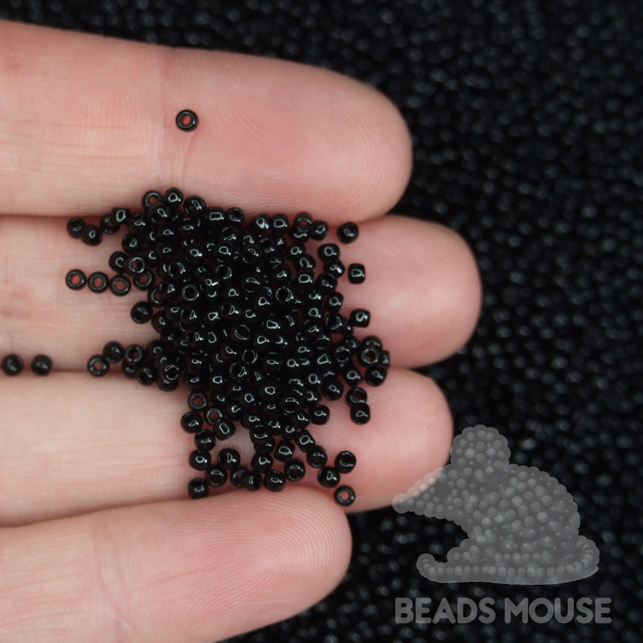 TOHO Seed Beads 49 Opaque Jet beadsmouse.co.uk