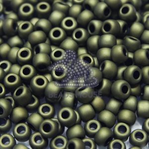 TOHO Seed Beads 617 Matte Color Dark Olivine beads mouse