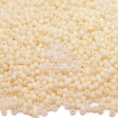 TOHO Seed Beads 762 Opaque Pastel Frosted Egg Shell beads mouse