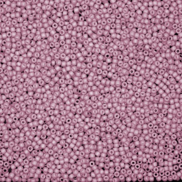 TOHO Seed Beads 766 Opaque Pastel Frosted Light Lilac 11/0 - Image 4