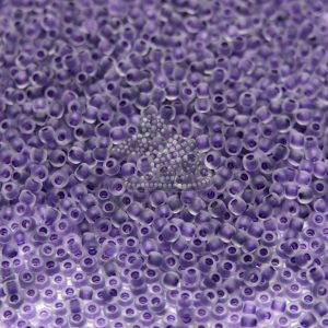 TOHO Seed Beads 774F Inside Color Frosted Crystal Grape Lined beads mouse