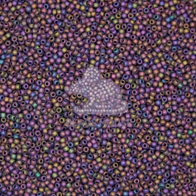 TOHO Seed Beads 85F Frosted Metallic Iris Purple beadsmouse.co.uk