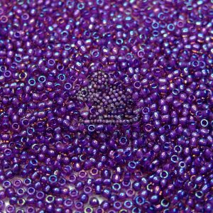 TOHO Seed Beads 928 Inside Color Rainbow Rosaline Purple Lined beads mouse