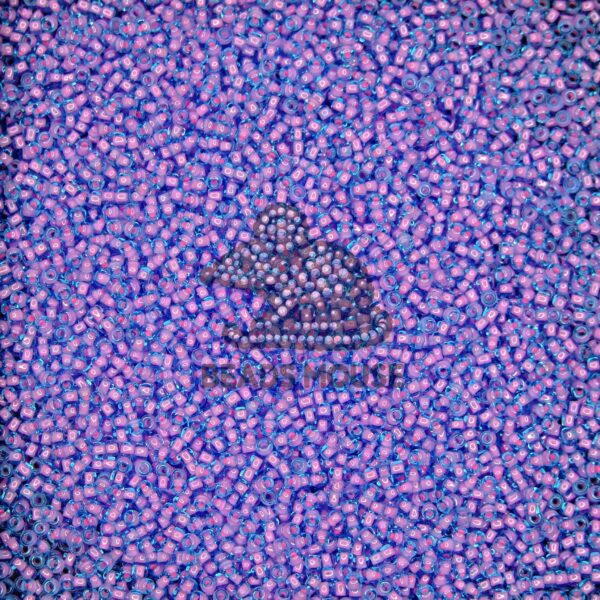 TOHO Seed Beads 937 Inside Color Aqua Bubble Gum Pink Lined beadsmouse.co.uk