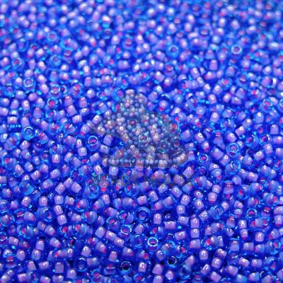 TOHO Seed Beads 938 Inside Color Aqua Pink Lined beads mouse