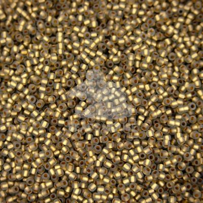 TOHO Seed Beads 999F Gold Lined Frosted Black Diamond beadsmouse.co.uk
