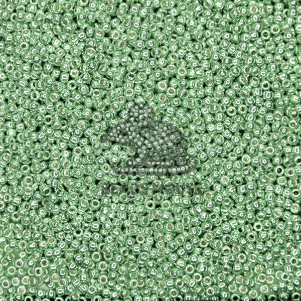 TOHO Seed Beads PF560 PermaFinish Galvanized Sea Foam 11/0 beadsmouse.co.uk