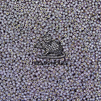 TOHO Seed Beads PF568 PermaFinish Galvanized Gunmetal Grey beadsmouse.co.uk 02