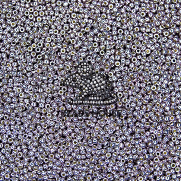 TOHO Seed Beads PF568 PermaFinish Galvanized Gunmetal Grey beadsmouse.co.uk 02