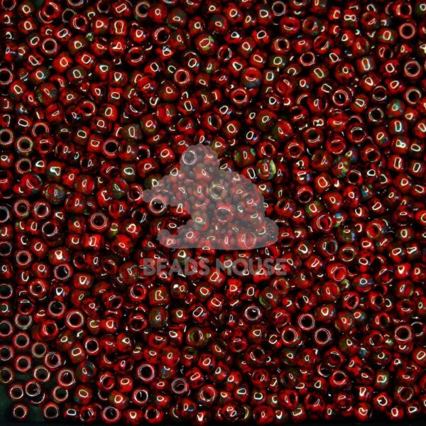TOHO Seed Beads Y304 HYBRID Pepper Red Picasso beadsmouse.co.uk