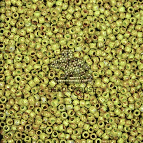 TOHO Seed Beads Y310 HYBRID Sour Apple Picasso beadsmouse.co.uk