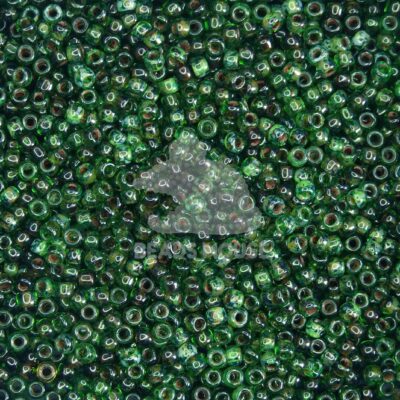 TOHO Seed Beads Y318 HYBRID Picasso Transparent Peridot beadsmouse.co.uk