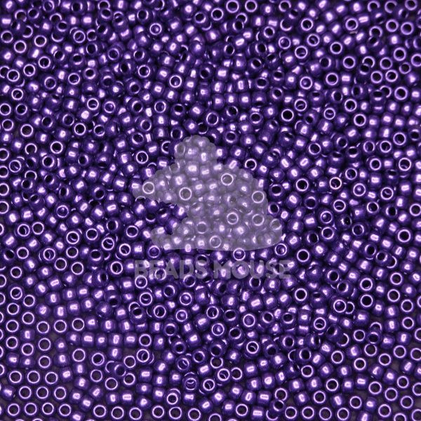 TOHO Seed Beads Y612 HYBRID Metallic Suede Purple beadsmouse.co.uk