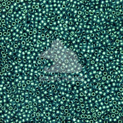 TOHO Seed Beads Y614 HYBRID Metallic Suede Light Green beadsmouse.co.uk