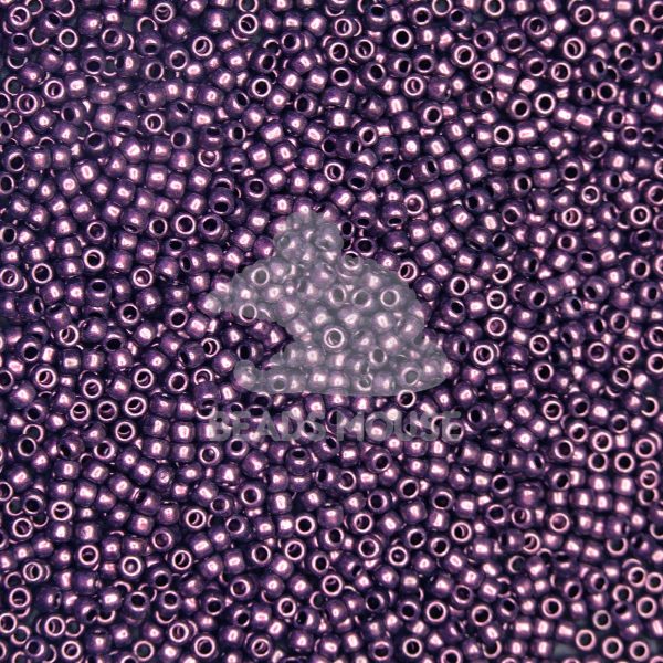 TOHO Seed Beads Y617 HYBRID Metallic Suede Pink beadsmouse.co.uk