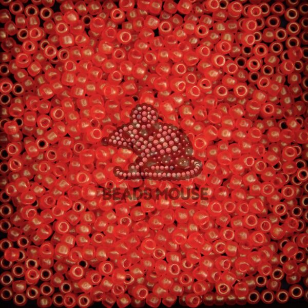 TOHO Seed Beads Y625 HYBRID Sueded Gold Siam Ruby beadsmouse.co.uk