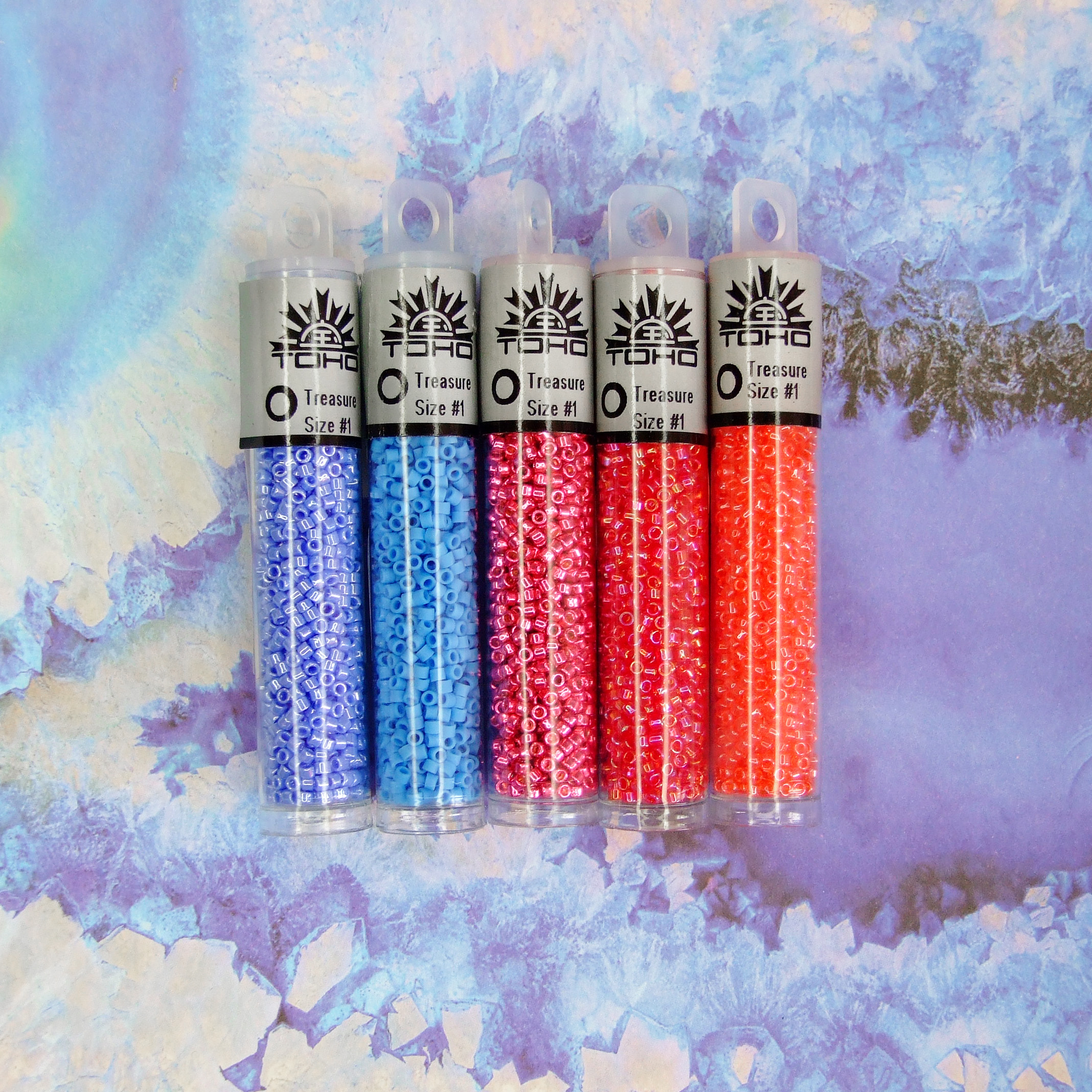 TOHO Treasure 5 Colours Winter Sunset beadsmouseco.uk 01