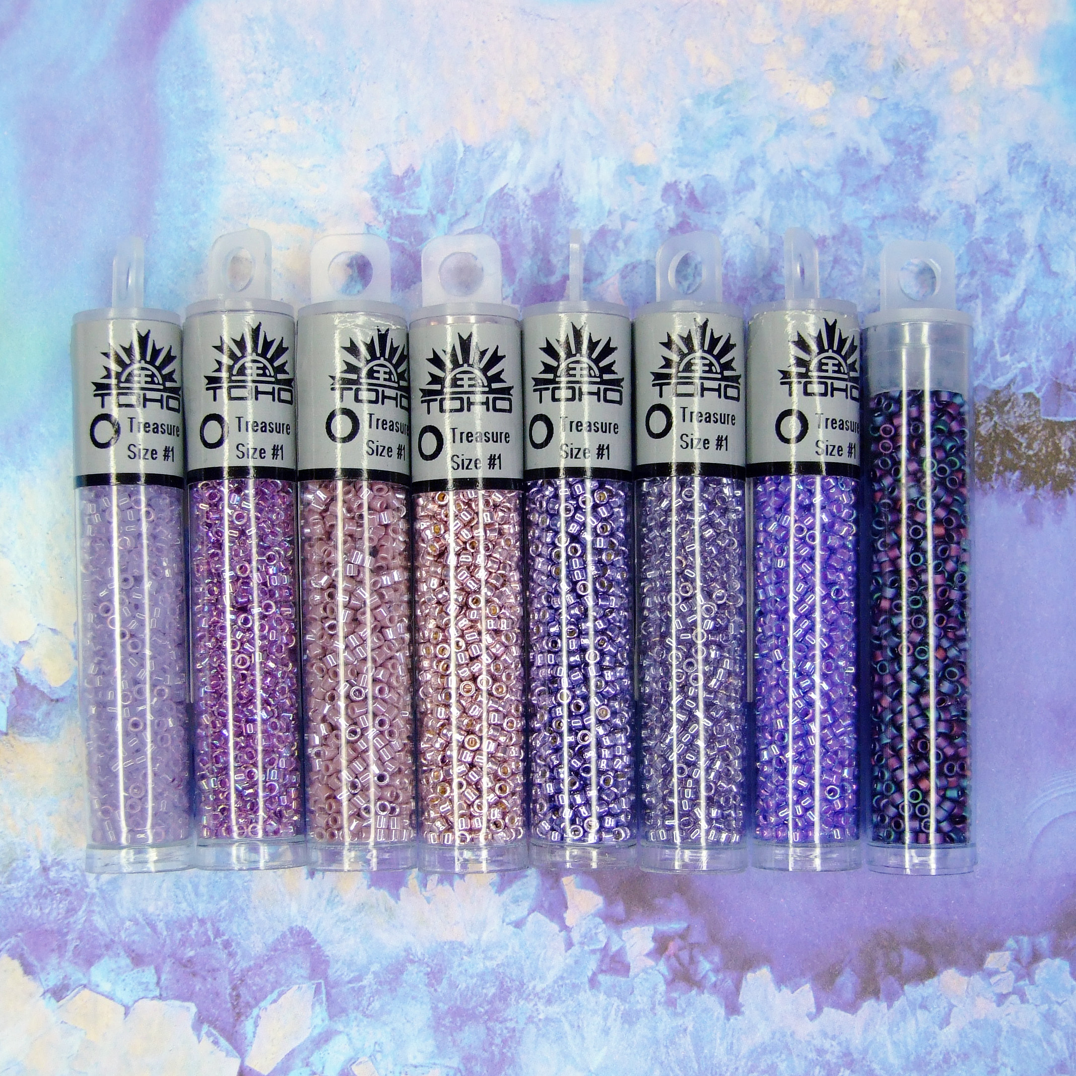 TOHO Treasure 8 Purple Variants beadsmouse.co.uk