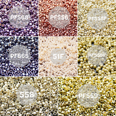 TOHO Treasure Seed Beads 8 Colours PF  01