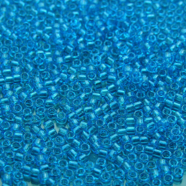 TOHO Treasure beads 3B Transparent Dark Aquamarine Toho Treasure Seed Beads beadsmouse.co.uk_