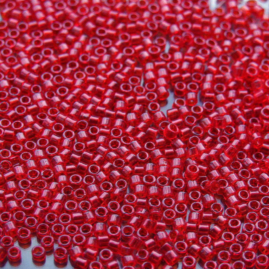 TOHO Treasure beads 5B Transparent Siam Ruby Toho Treasure Seed Beads beadsmouse.co.uk_