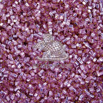 TOHO Triangle Beads 26 Silver Lined Light Amethyst beadsmouse.co.uk