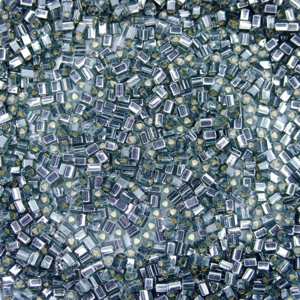 TOHO Triangle Beads 29B Silver Lined Gray beadsmouse.co.uk