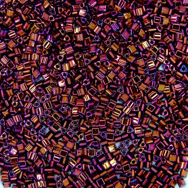 TOHO Triangle Beads 502 Higher Metallic Amethyst beadsmouse.co.uk