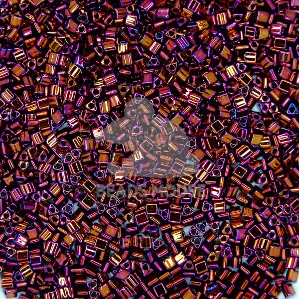 TOHO Triangle Beads 502 Higher Metallic Amethyst beadsmouse.co.uk