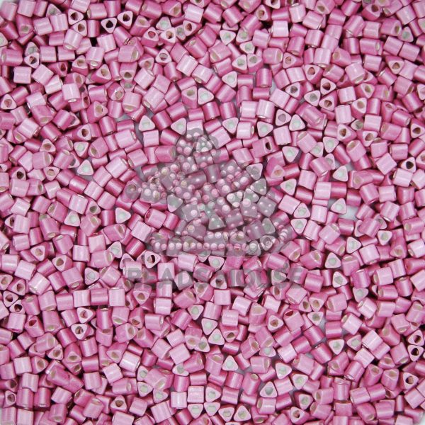 TOHO Triangle Beads 553F Galvanized Matte Vintage Rose beadsmouse.co.uk