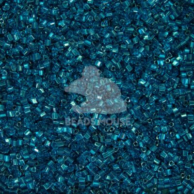 TOHO Triangle Beads 7BD Transparent Capri Blue beadsmouse.co.uk