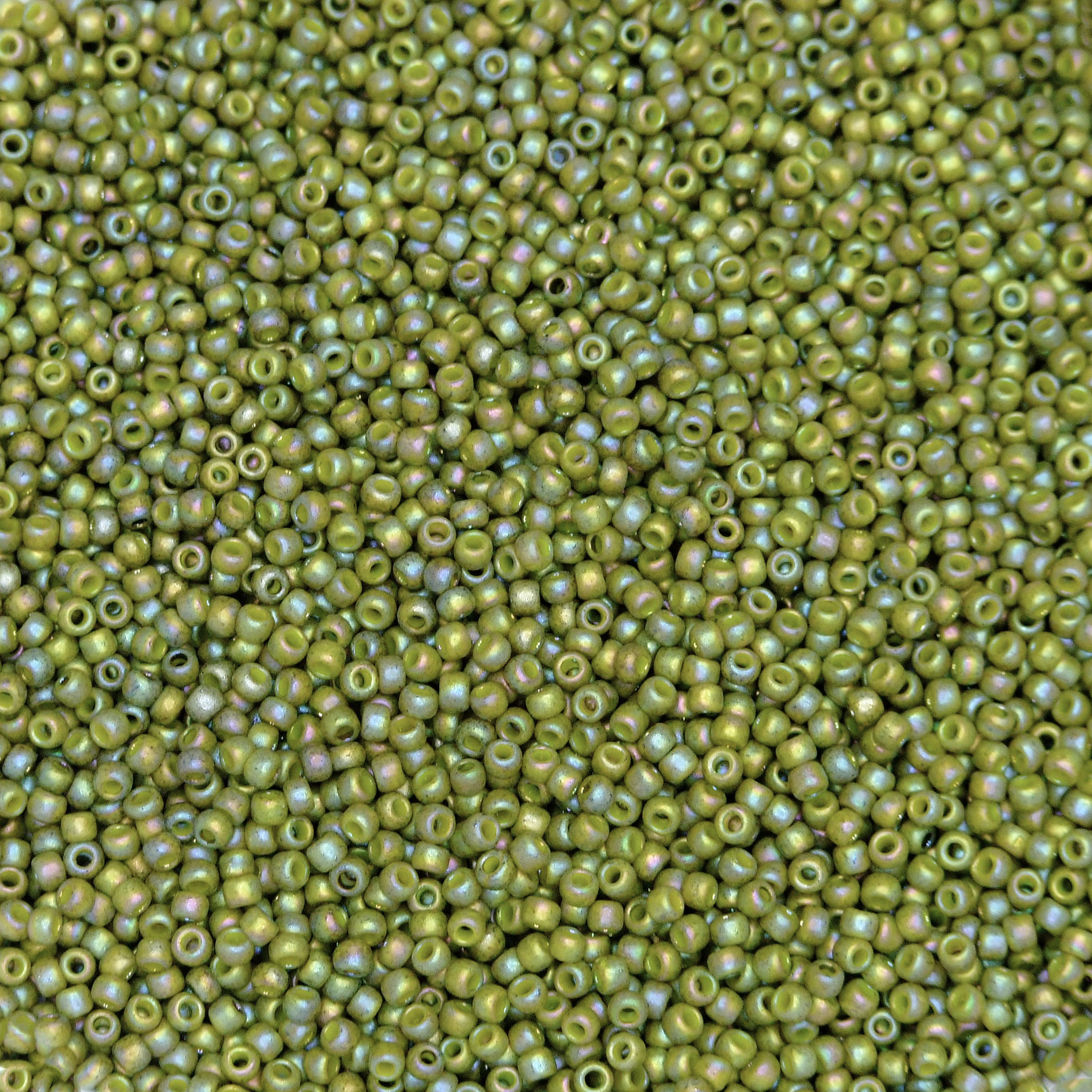 TTOHO Seed Beads 2631F Semi Glazed Rainbow Olive beadsmouse.co.uk