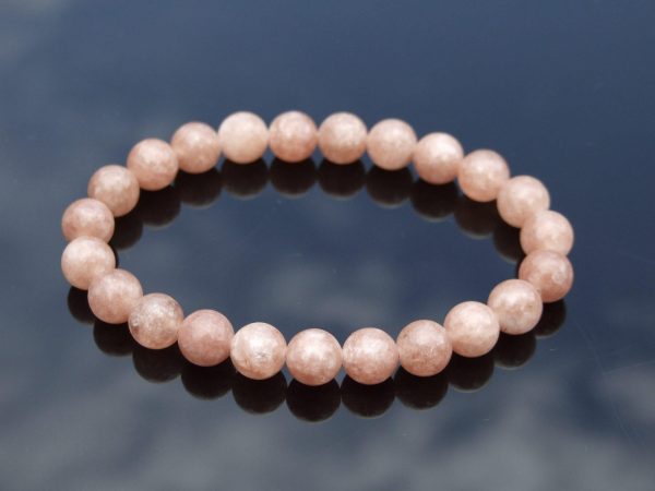 Tanzania Sunstone Natural Gemstone Bracelet 6-9'' Elasticated Michael's UK Jewellery