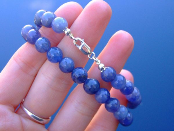 Tanzanite Natural Gemstone Necklace 8mm Beaded 16-30inch Michael's UK Jewellery