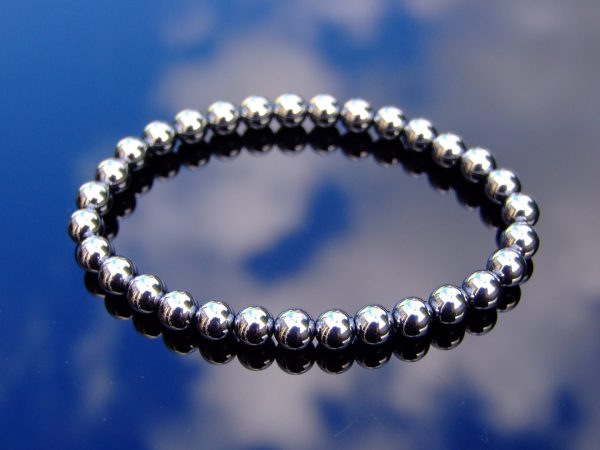 Terahertz 6mm Manmade Gemstone Bracelet 6-9'' Elasticated Michael's UK Jewellery