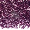 Toho Bugle Beads 26C Silver Lined Amethyst 6mm beads mouse