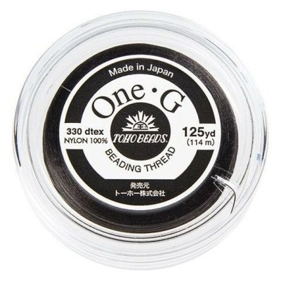 Toho One-G 0.2mm 125yd Beading Thread Brown Michael's UK Jewellery