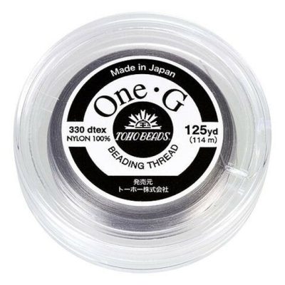 Toho One-G 0.2mm 125yd Beading Thread Light Gray Michael's UK Jewellery