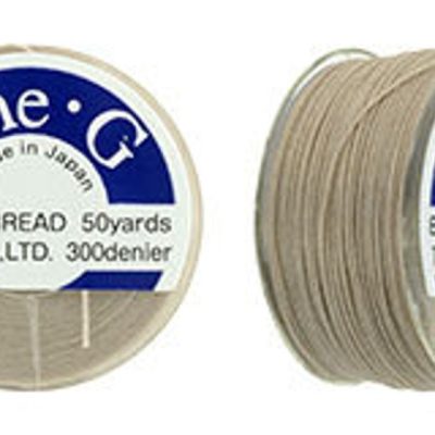 Toho One-G 0.2mm 50yd Beading Thread Beige Michael's UK Jewellery