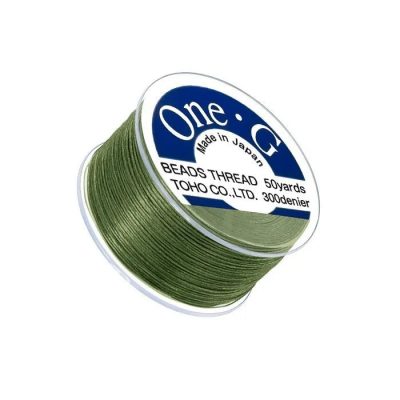 Toho One-G 0.2mm 50yd Beading Thread Green Michael's UK Jewellery