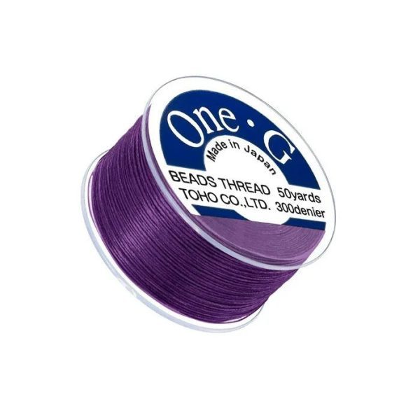 Toho One-G 0.2mm 50yd Beading Thread Purple Michael's UK Jewellery